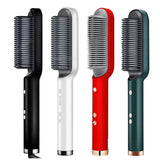 Escova Alisadora Modeladora Elétrica 3 em 1 45w - Todos os Tipos Cabelos - Bivolt (110-220v)